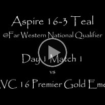 FWD1M1vsBAVC16 Day 1 Match 1 vs BAVC 16 Premier Gold Emerald
